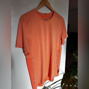 Lululemon Mens Fast and Free Tshirt orange size medium